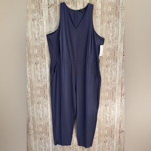 Athleta Brooklyn Textured Jumpsuit Size 24 NWT